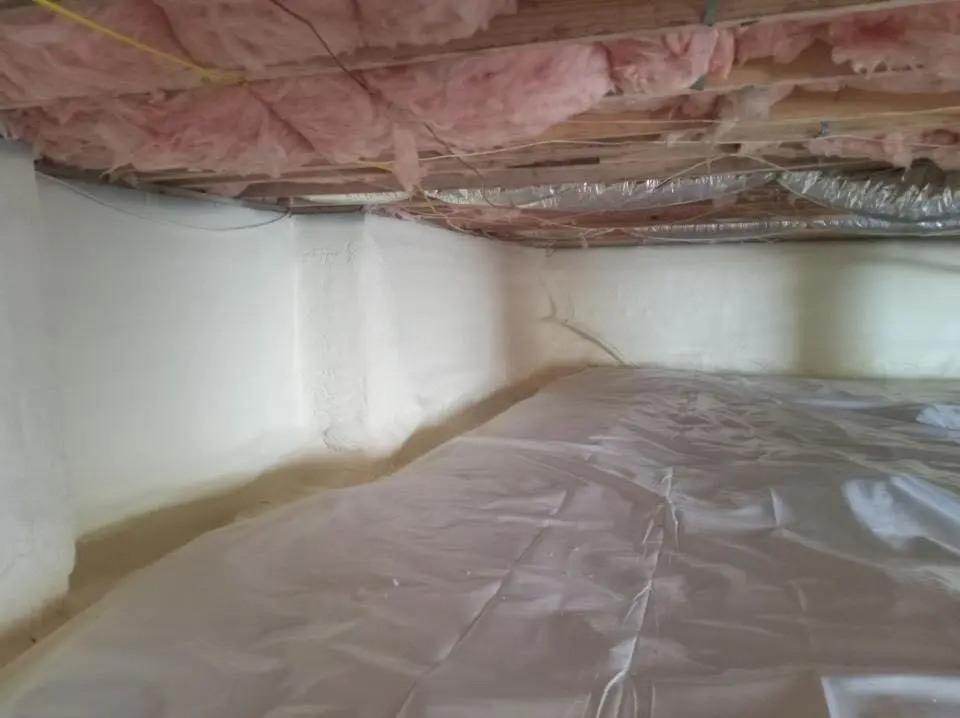 Crawl space encapsulation with closed-cell spray foam for Attic Insulation in Garden Home-Whitford
